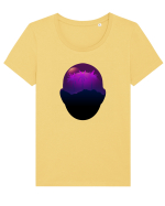 Retro Vapor Wave Man Tricou mânecă scurtă guler larg fitted Damă Expresser