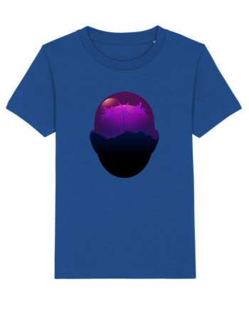 Retro Vapor Wave Man Majorelle Blue