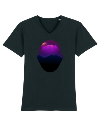 Retro Vapor Wave Man Black