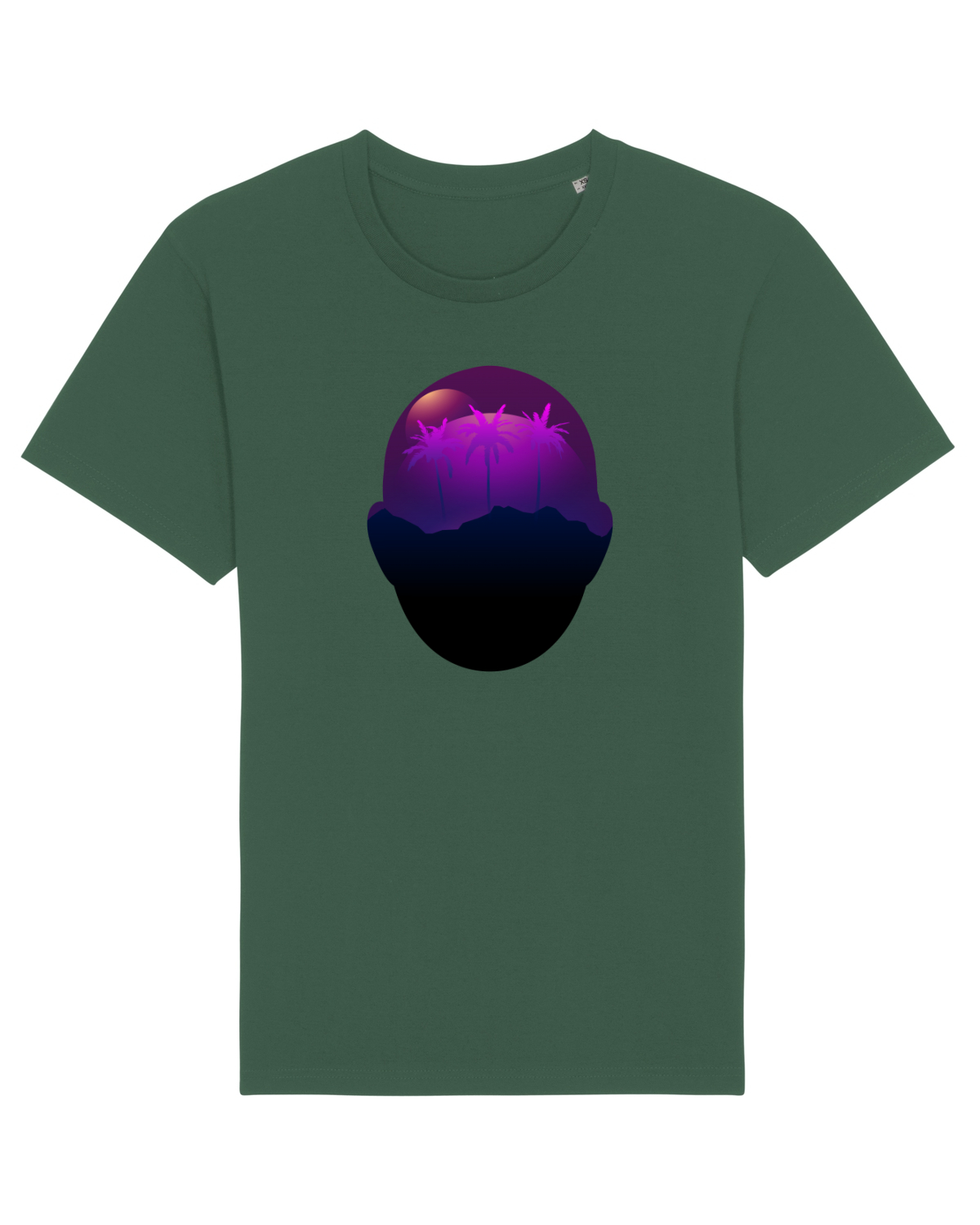 Tricou mânecă scurtă Unisex Rocker Bottle Green