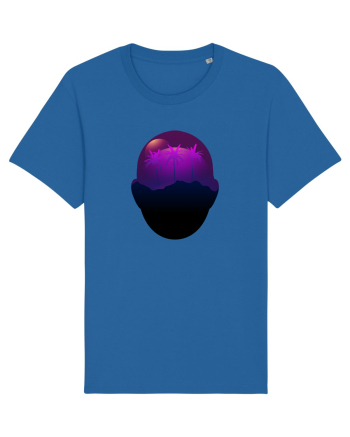Retro Vapor Wave Man Royal Blue