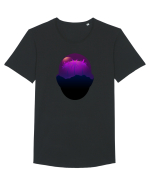 Retro Vapor Wave Man Tricou mânecă scurtă guler larg Bărbat Skater