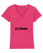 Static Tricou mânecă scurtă guler V Damă Evoker
