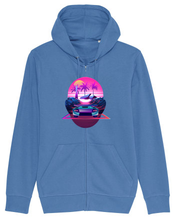 Retro Vapor Wave Man Bright Blue