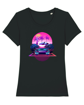 Retro Vapor Wave Man Black