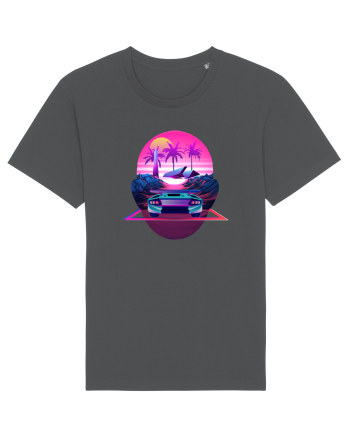 Retro Vapor Wave Man Anthracite