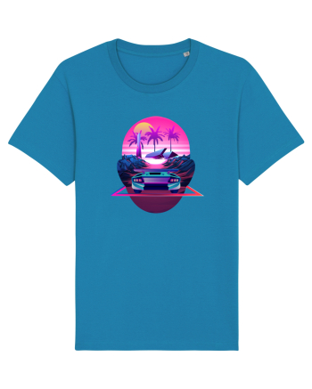 Retro Vapor Wave Man Azur