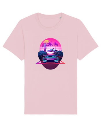 Retro Vapor Wave Man Cotton Pink