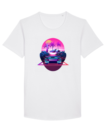 Retro Vapor Wave Man White
