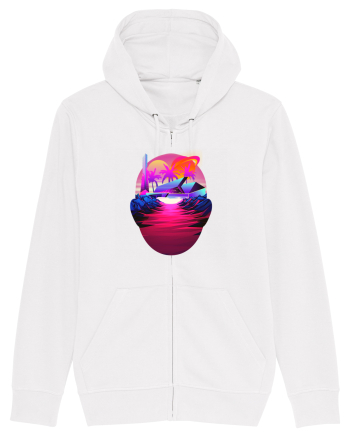 Retro Vapor Wave Man White