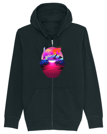Retro Vapor Wave Man Black