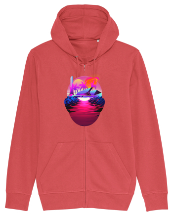 Retro Vapor Wave Man Carmine Red