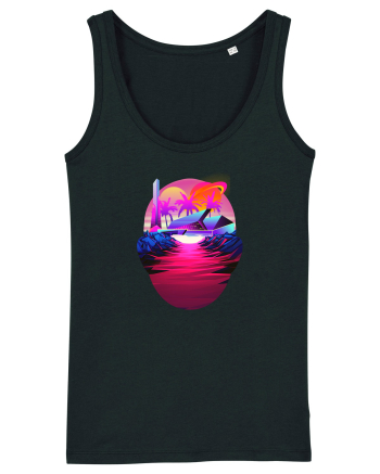 Retro Vapor Wave Man Black