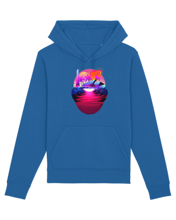 Retro Vapor Wave Man Royal Blue