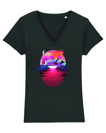 Retro Vapor Wave Man Black
