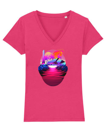 Retro Vapor Wave Man Raspberry