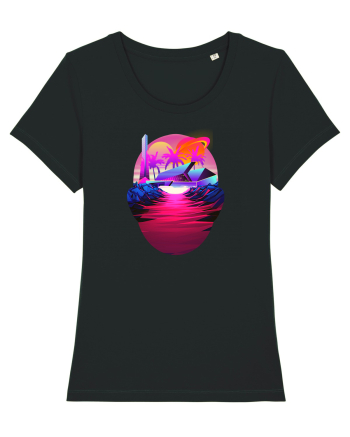 Retro Vapor Wave Man Black