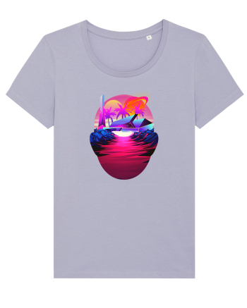 Retro Vapor Wave Man Lavender