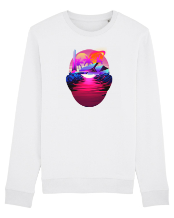 Retro Vapor Wave Man White