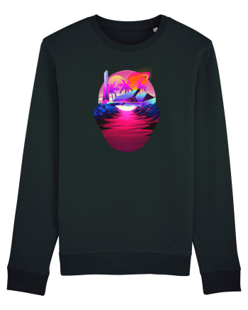 Retro Vapor Wave Man Black