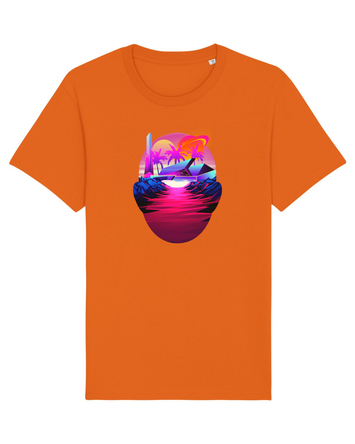 Tricou mânecă scurtă Unisex Rocker Bright Orange