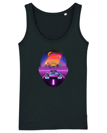 Retro Vapor Wave Man Black