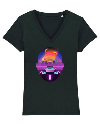 Retro Vapor Wave Man Black