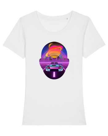 Retro Vapor Wave Man White