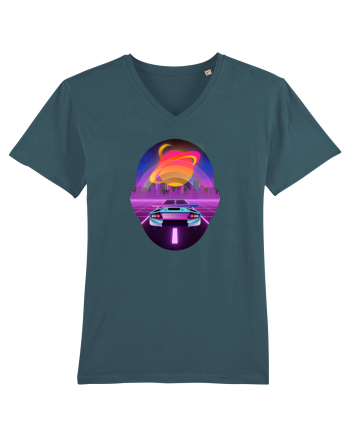 Retro Vapor Wave Man Stargazer