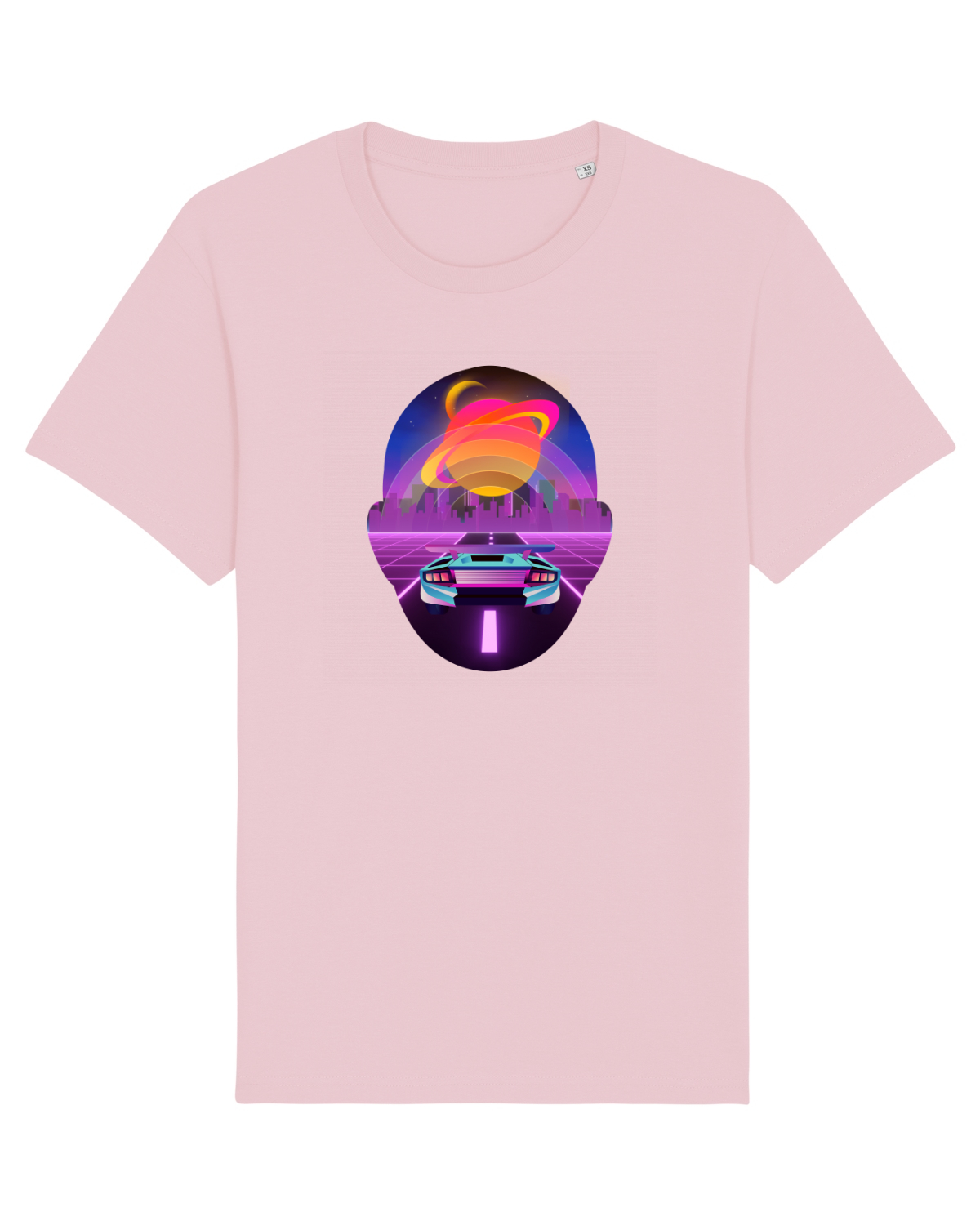Tricou mânecă scurtă Unisex Rocker Cotton Pink