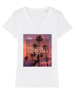 Sometimes  Tricou mânecă scurtă guler V Damă Evoker