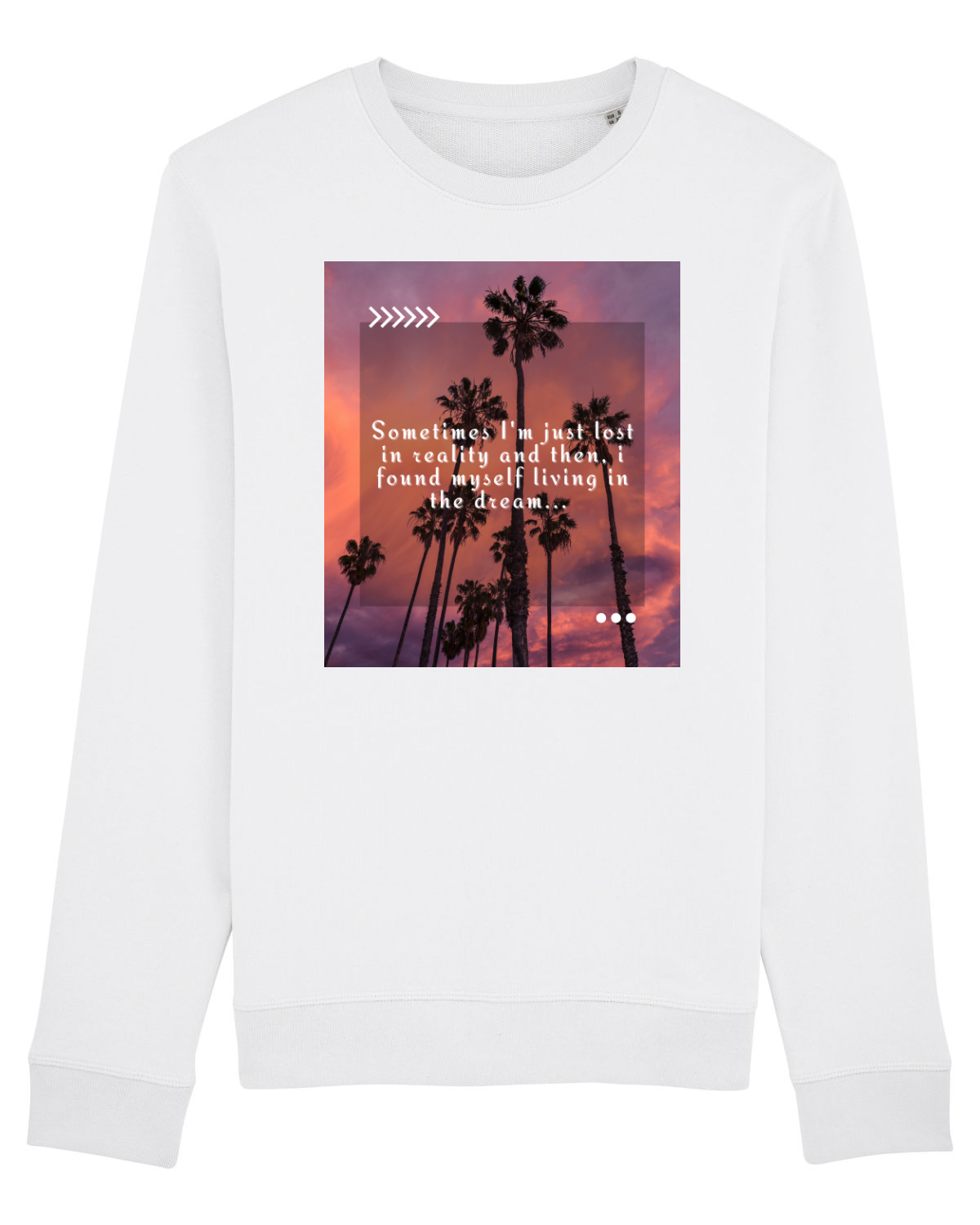 Bluză mânecă lungă Unisex Rise White