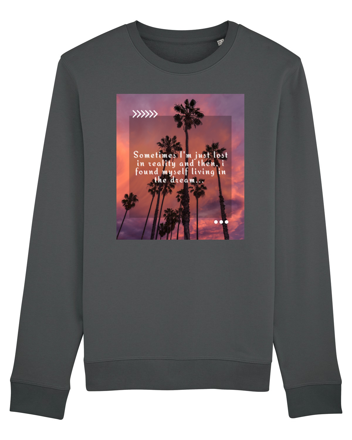 Bluză mânecă lungă Unisex Rise Anthracite
