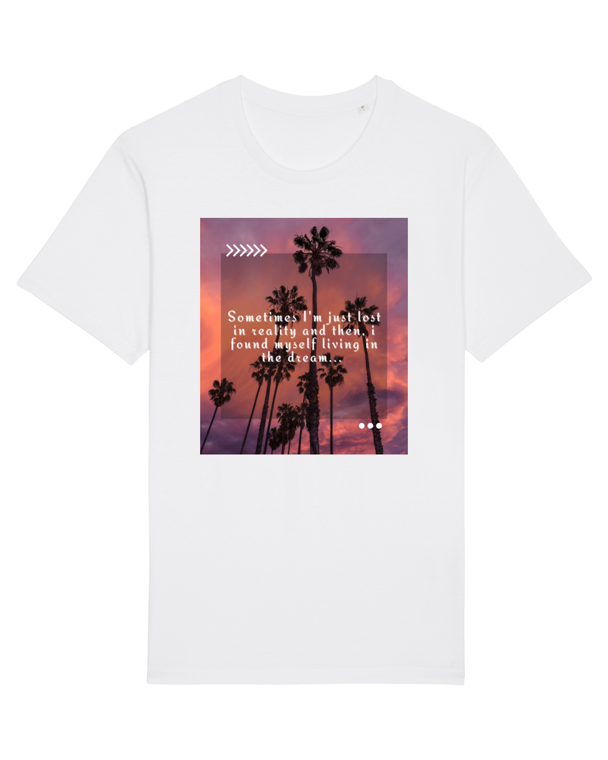 Tricou mânecă scurtă Unisex Rocker White