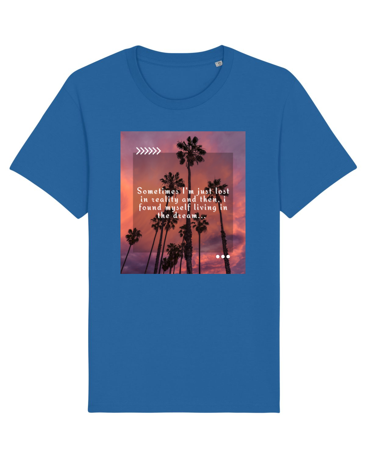 Tricou mânecă scurtă Unisex Rocker Royal Blue