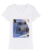 See the beauty in everyday things Tricou mânecă scurtă guler V Damă Evoker