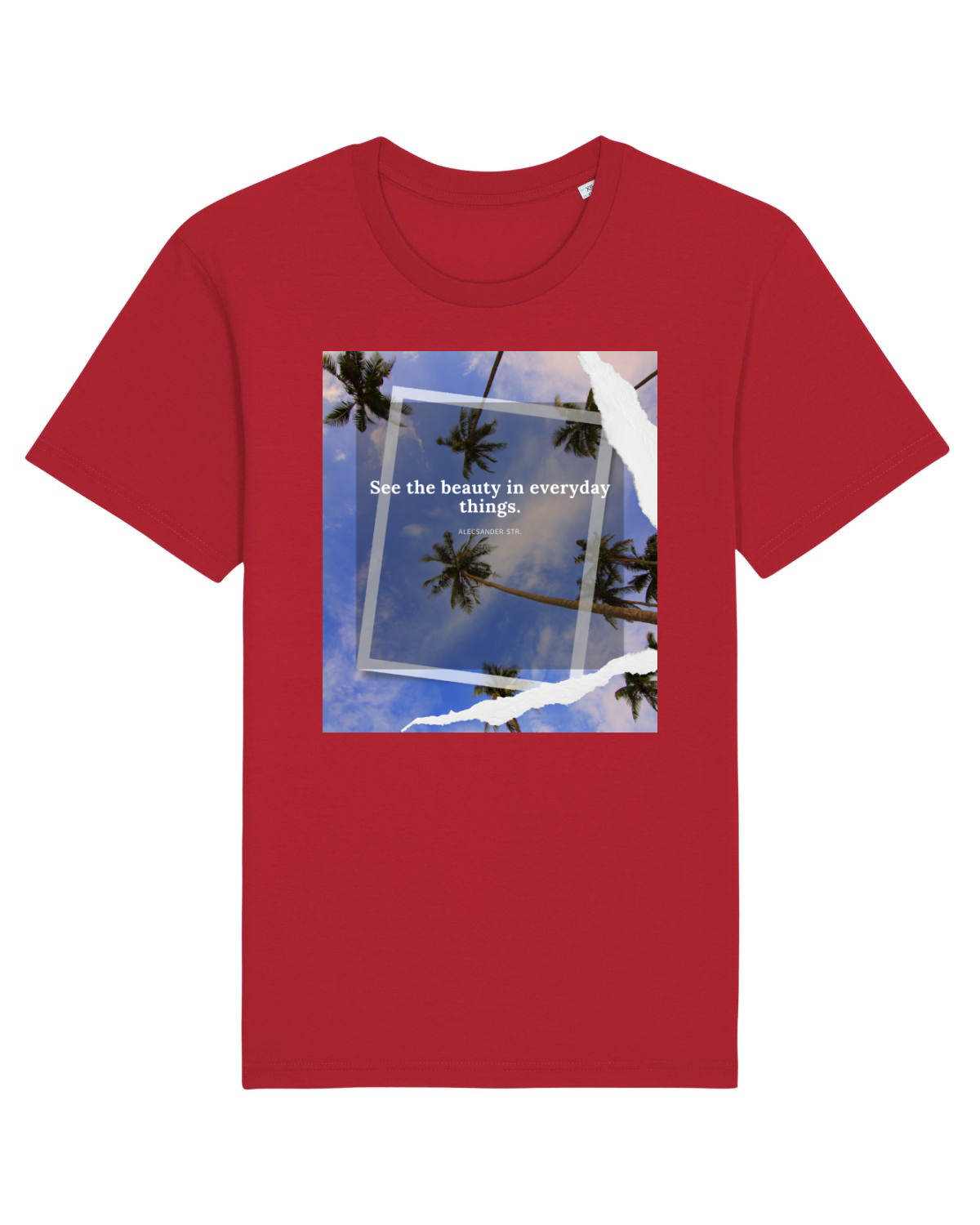 Tricou mânecă scurtă Unisex Rocker Red