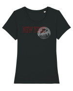 New York Tricou mânecă scurtă guler larg fitted Damă Expresser