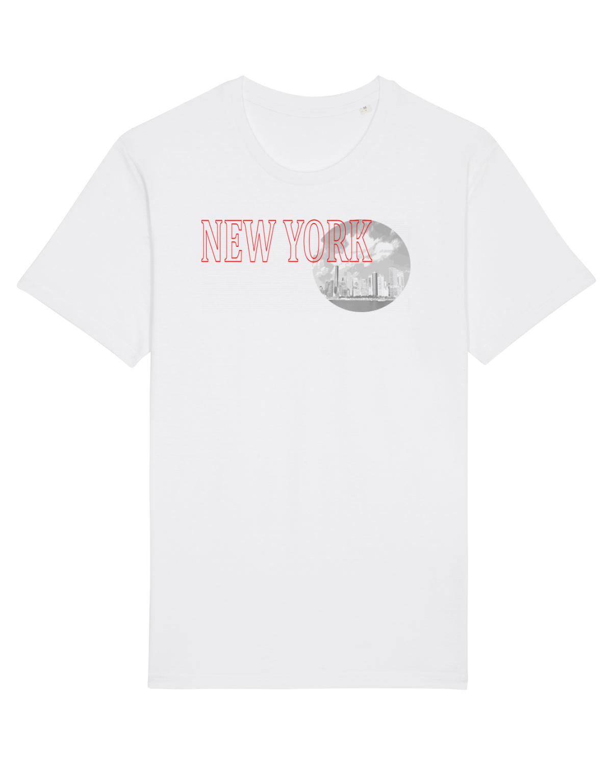 Tricou mânecă scurtă Unisex Rocker White