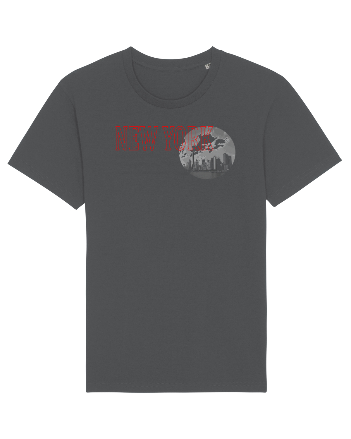 Tricou mânecă scurtă Unisex Rocker Anthracite
