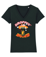 Droppin' The F Bomb Tricou mânecă scurtă guler V Damă Evoker