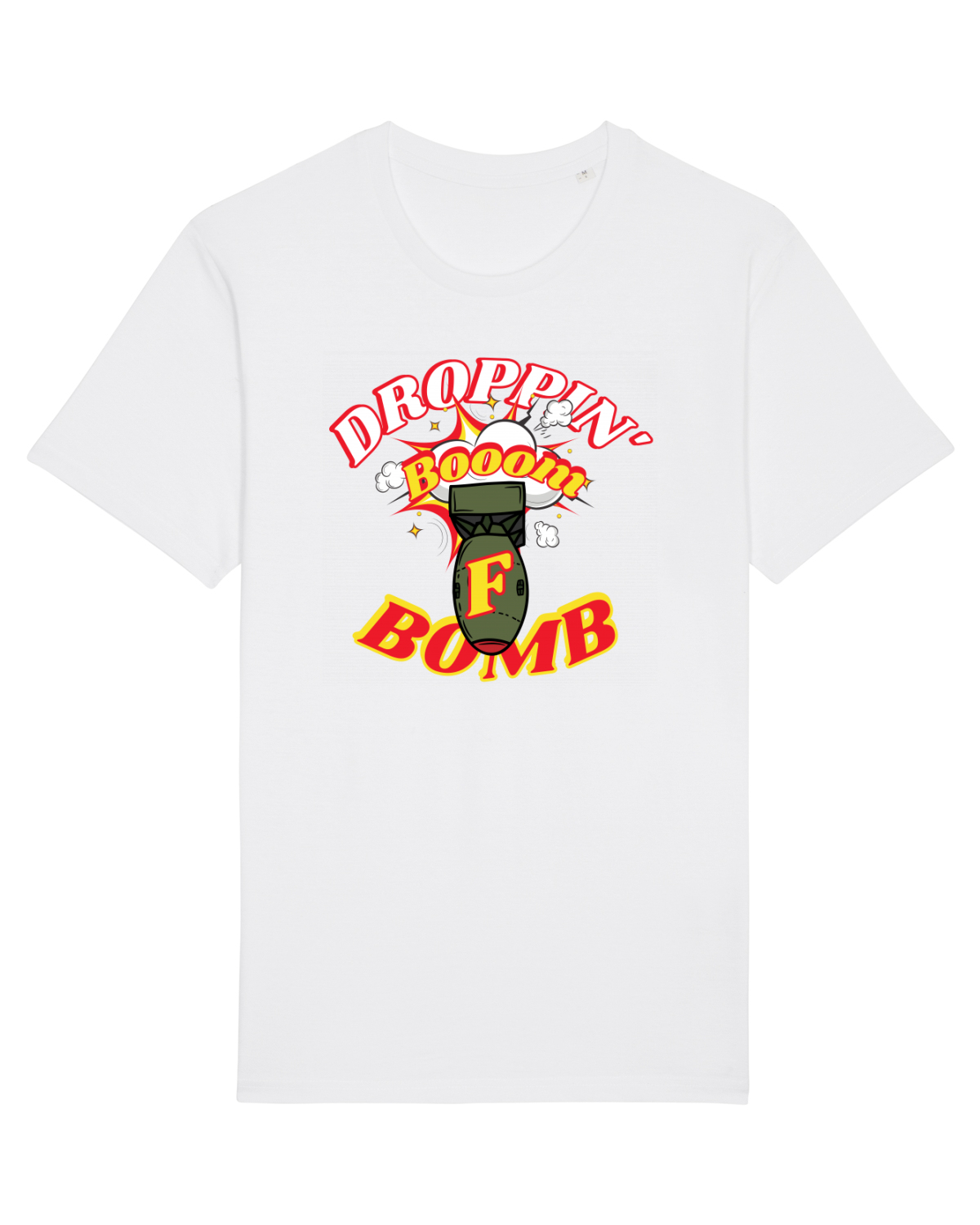Tricou mânecă scurtă Unisex Rocker White