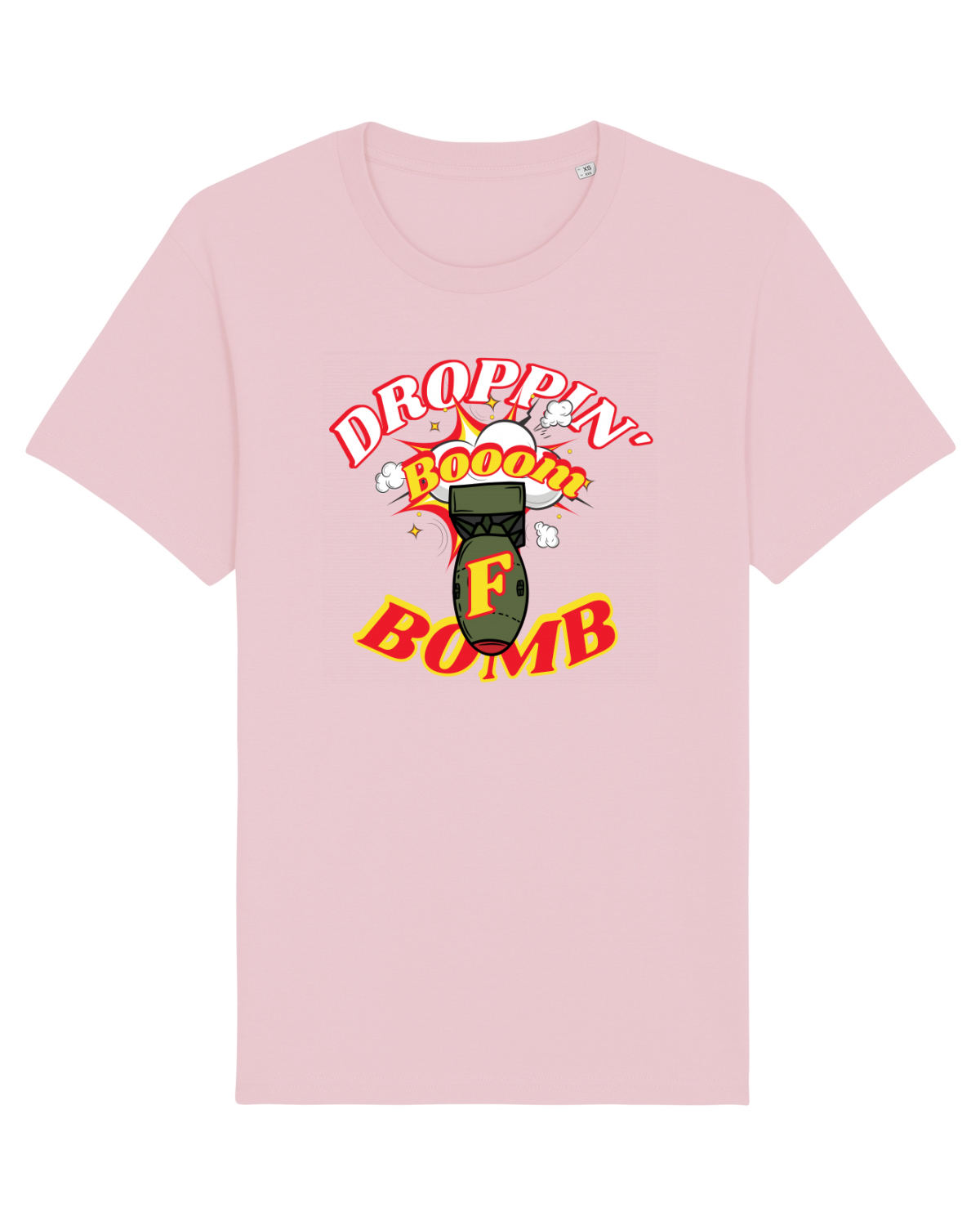Tricou mânecă scurtă Unisex Rocker Cotton Pink