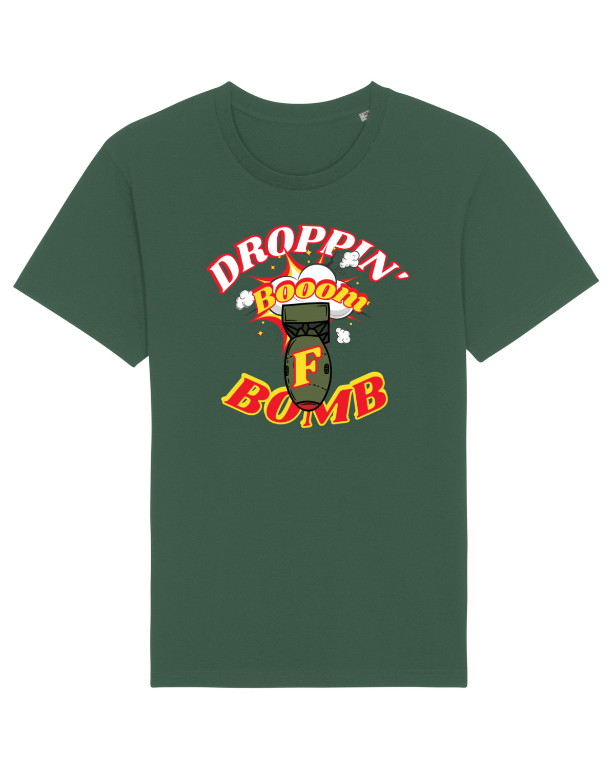 Tricou mânecă scurtă Unisex Rocker Bottle Green