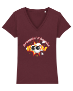 Droppin' The F Bomb Tricou mânecă scurtă guler V Damă Evoker