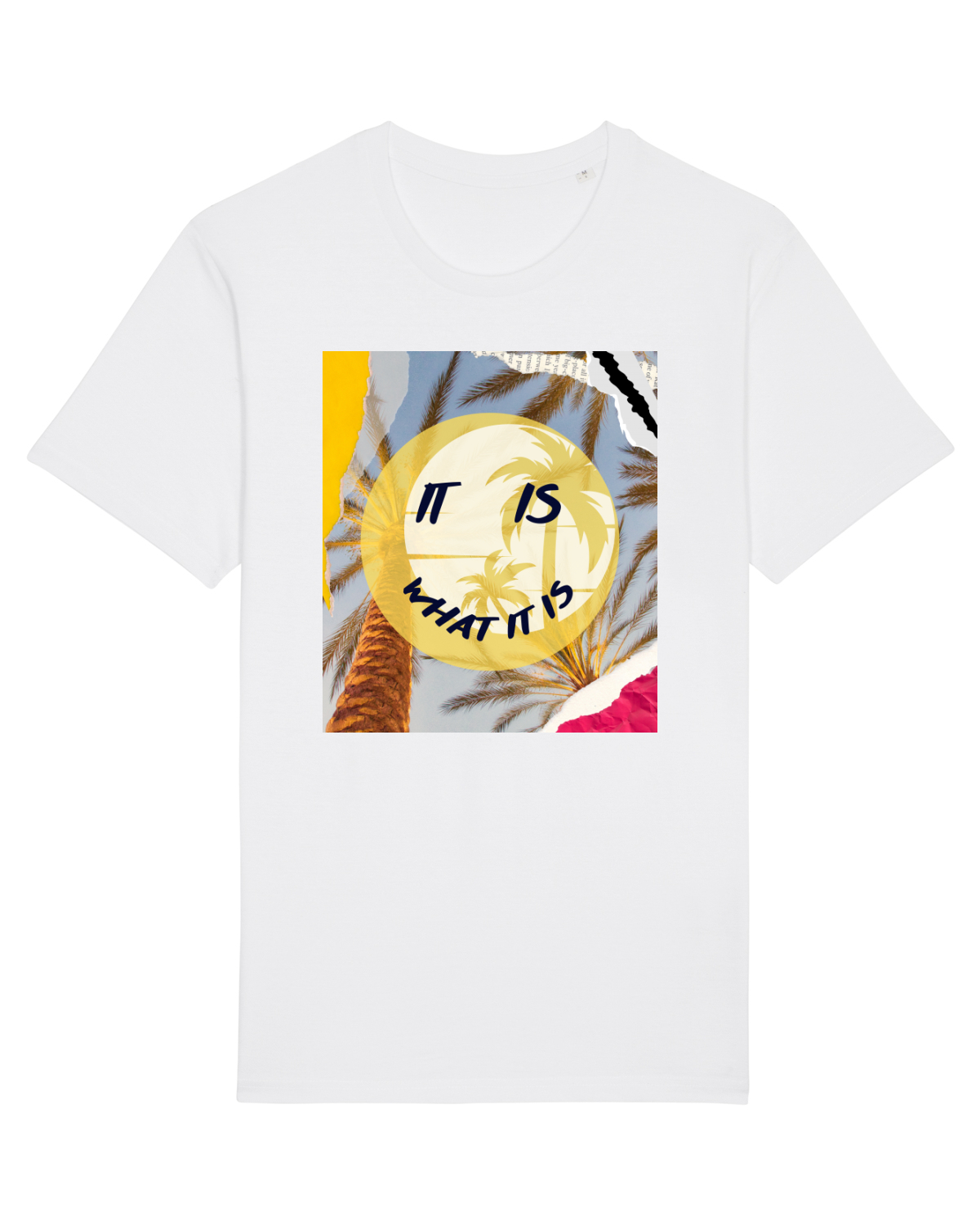 Tricou mânecă scurtă Unisex Rocker White