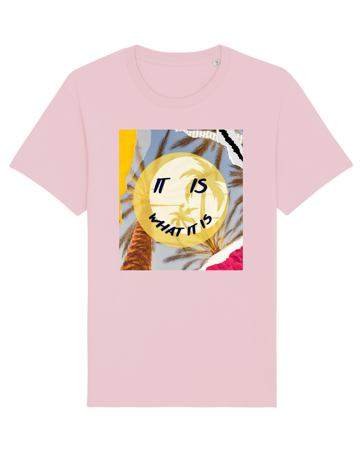 Tricou mânecă scurtă Unisex Rocker Cotton Pink