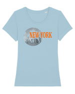 NYC Tricou mânecă scurtă guler larg fitted Damă Expresser