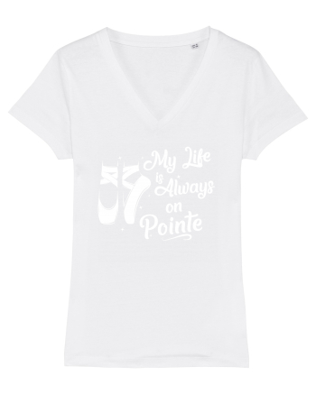 On pointe White