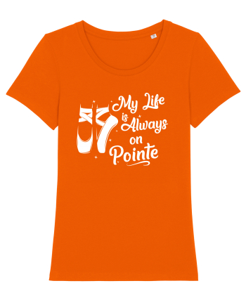 On pointe Bright Orange